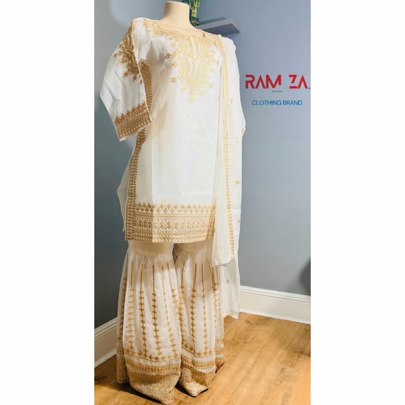 Fancy Sharrara โ Elegant Wedding & Party Wear - Image 4