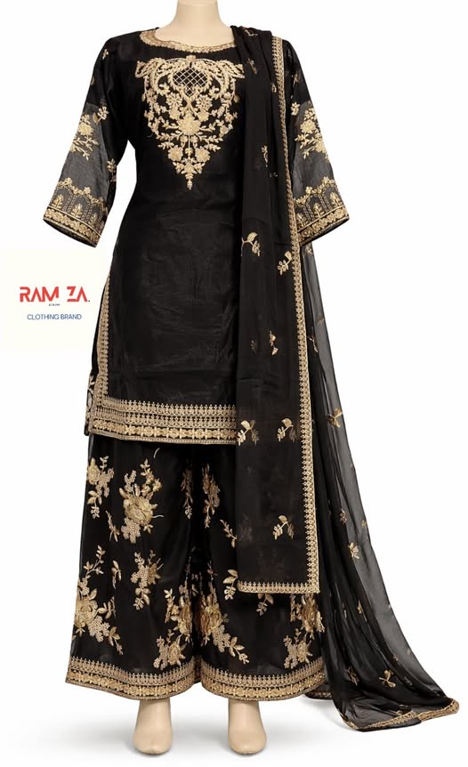 Fancy Sharrara โ Premium Embroidered Wedding & Party Wear