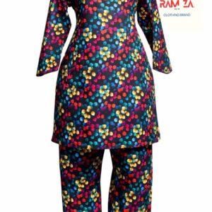 Stylish Two-Piece Floral Suit – Comfortable & Trendy